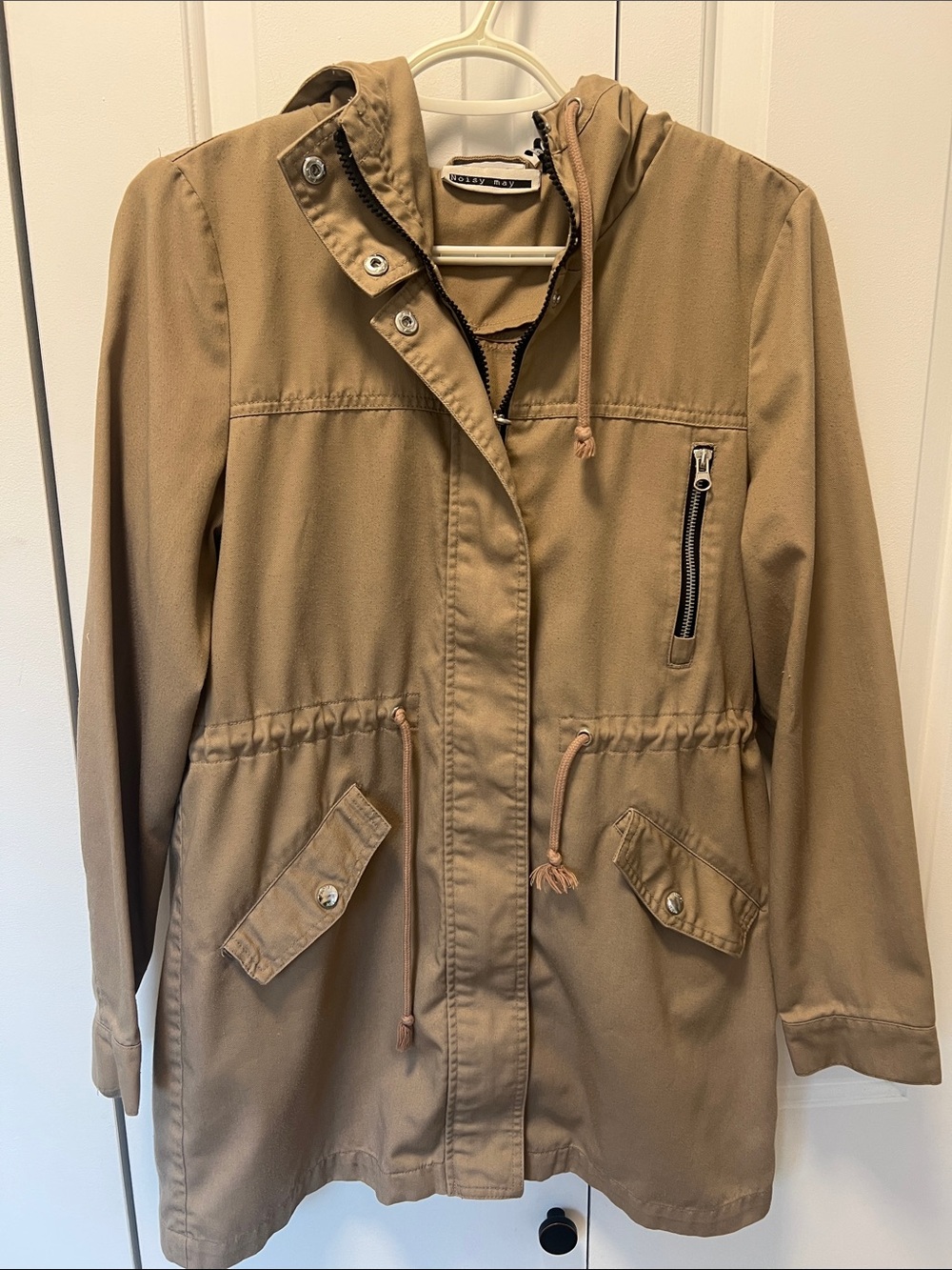 Noisy May Lightweight Canvas Utility Jacket